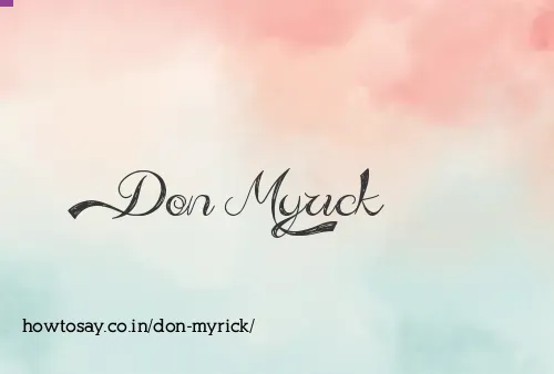 Don Myrick