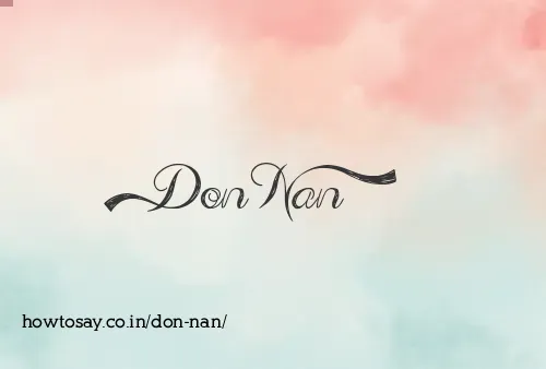 Don Nan