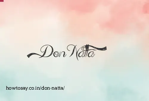 Don Natta