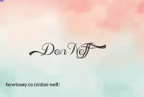 Don Neff