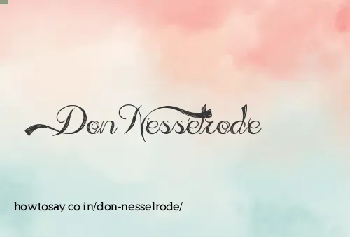 Don Nesselrode