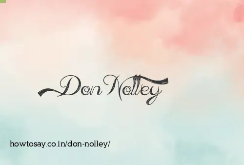 Don Nolley