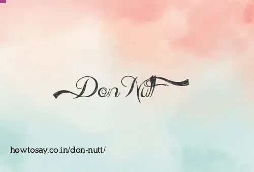 Don Nutt