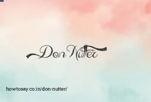 Don Nutter