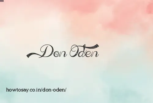Don Oden