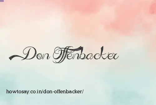 Don Offenbacker