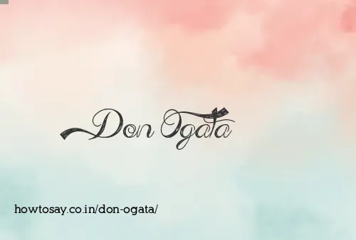 Don Ogata