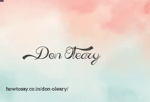 Don Oleary