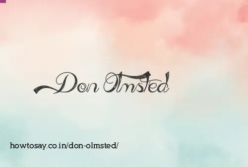 Don Olmsted