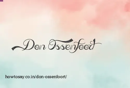 Don Ossenfoort