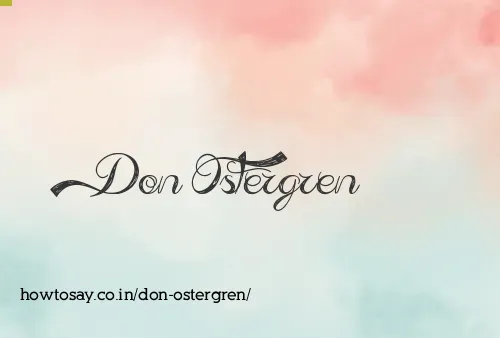 Don Ostergren
