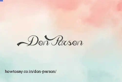 Don Parson
