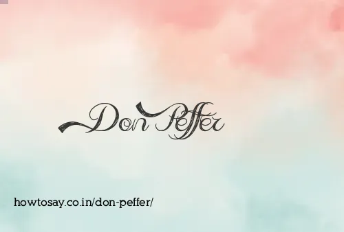 Don Peffer