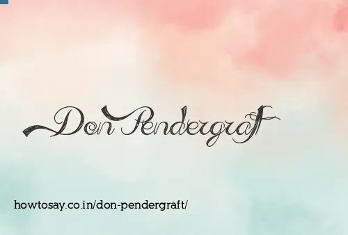 Don Pendergraft