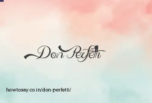 Don Perfetti