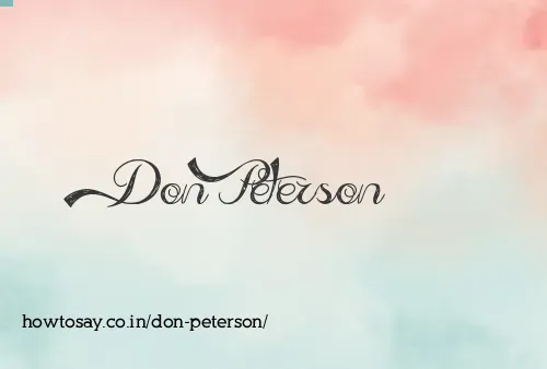 Don Peterson