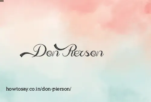 Don Pierson