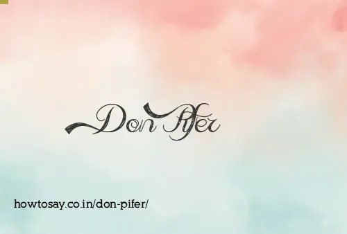 Don Pifer