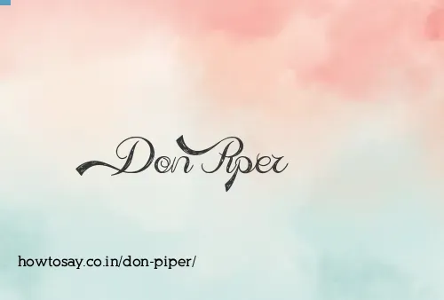 Don Piper