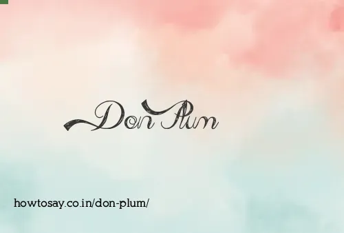 Don Plum