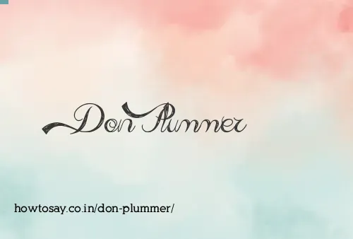 Don Plummer