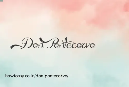 Don Pontecorvo