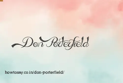 Don Porterfield