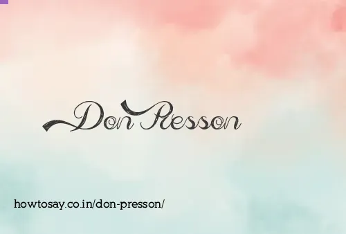 Don Presson
