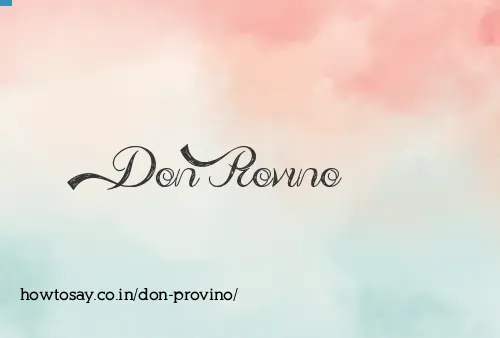 Don Provino