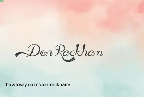 Don Rackham