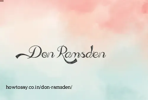 Don Ramsden