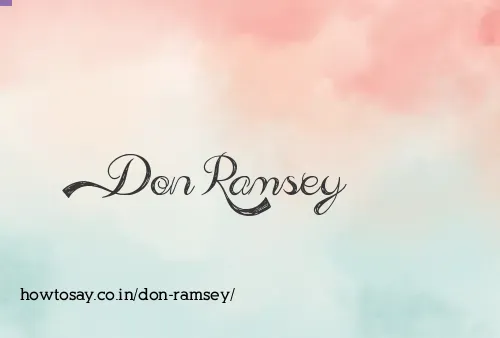 Don Ramsey