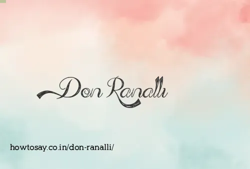Don Ranalli