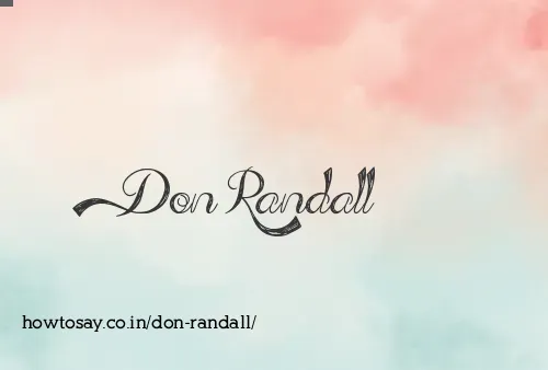 Don Randall