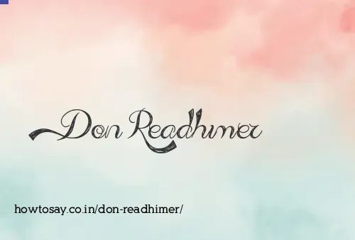 Don Readhimer