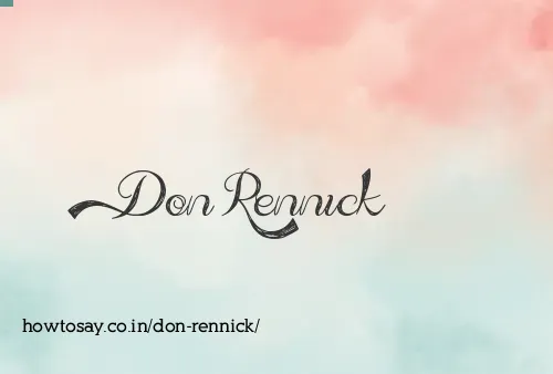 Don Rennick