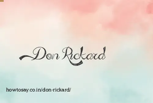 Don Rickard