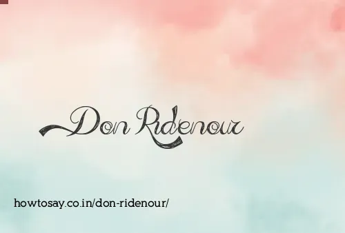 Don Ridenour