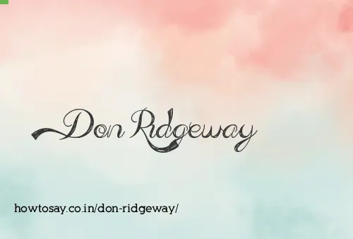Don Ridgeway