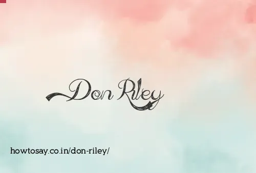 Don Riley