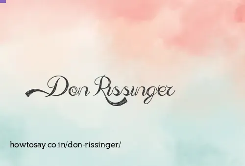 Don Rissinger