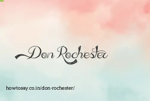 Don Rochester