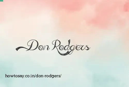 Don Rodgers
