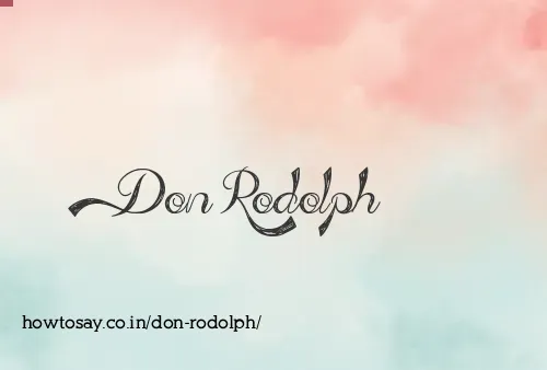 Don Rodolph