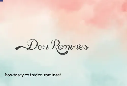Don Romines