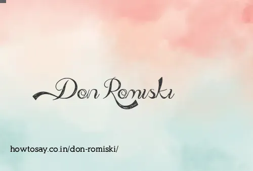 Don Romiski