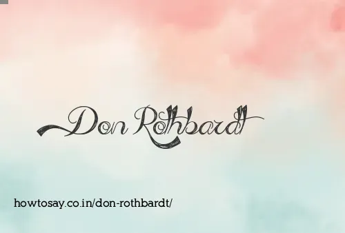 Don Rothbardt