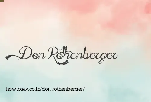 Don Rothenberger