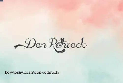 Don Rothrock