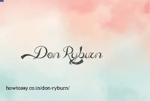 Don Ryburn